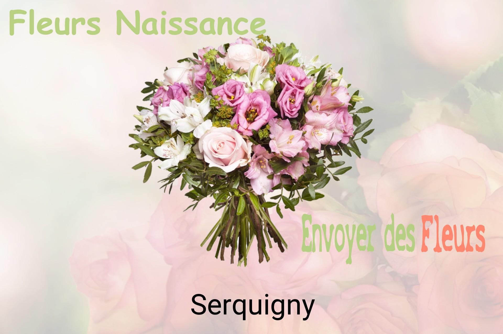 Bouquet de fleurs de naissance livré à Serquigny